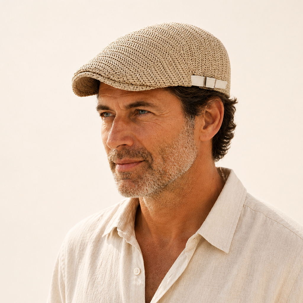 Classic Weave Flat Cap